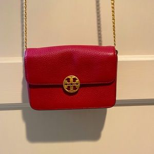 Tory Burch Small Red Leather Purse